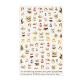 Wrapables 3 Sheets Love for Cats Nail Art Kitty Cat Nail Stickers