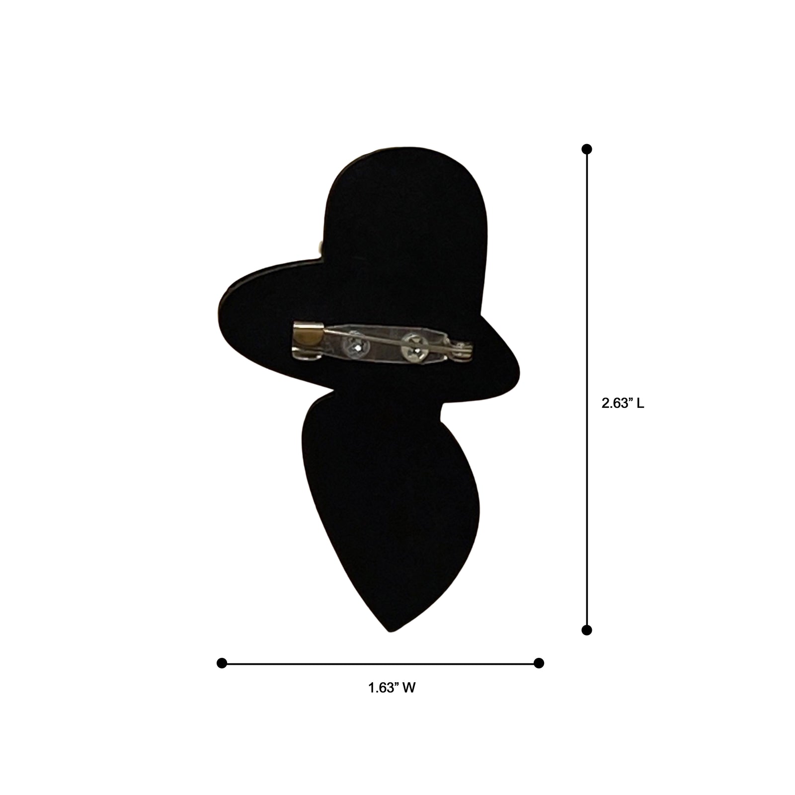 Wrapables Acrylic Fashion Brooch Pin for Sweaters, Coats, Scarves, and Bags