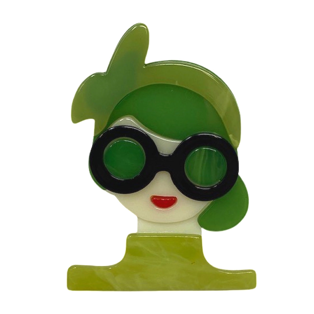 Wrapables Acrylic Fashion Brooch Pin for Sweaters, Coats, Scarves, and Bags
