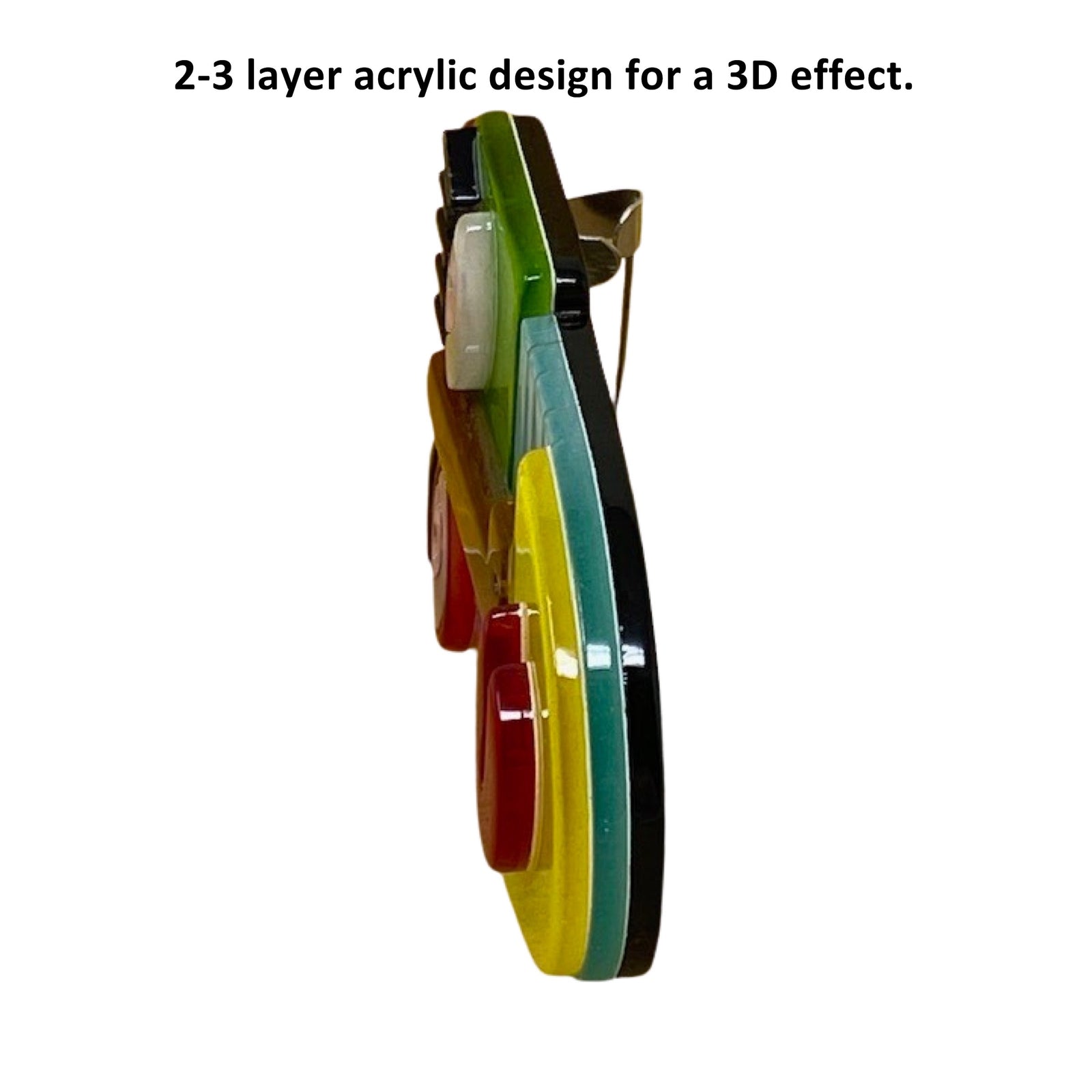 Wrapables Acrylic Fashion Brooch Pin for Sweaters, Coats, Scarves, and Bags