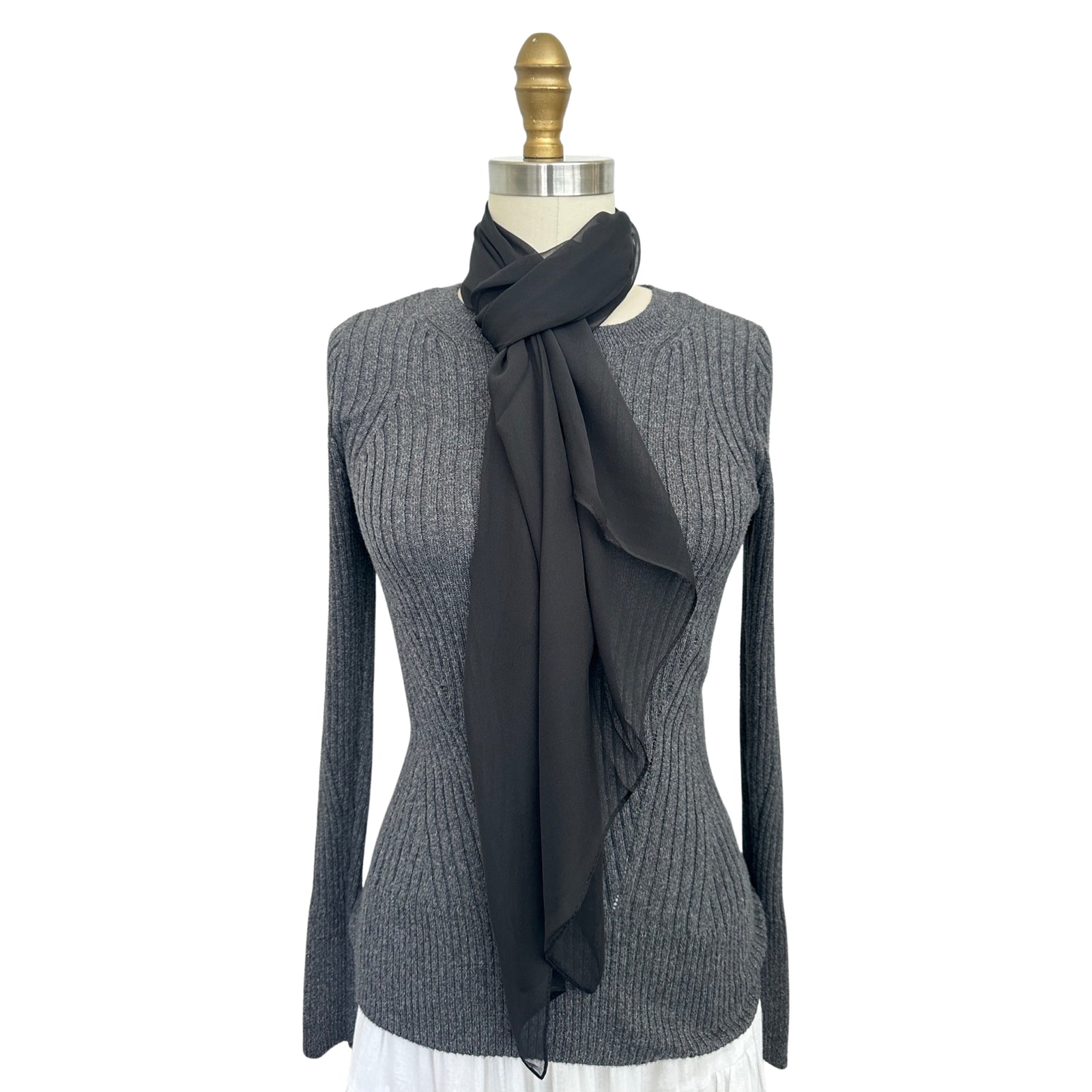 Wrapables Lightweight Sheer Solid Color Georgette Scarf