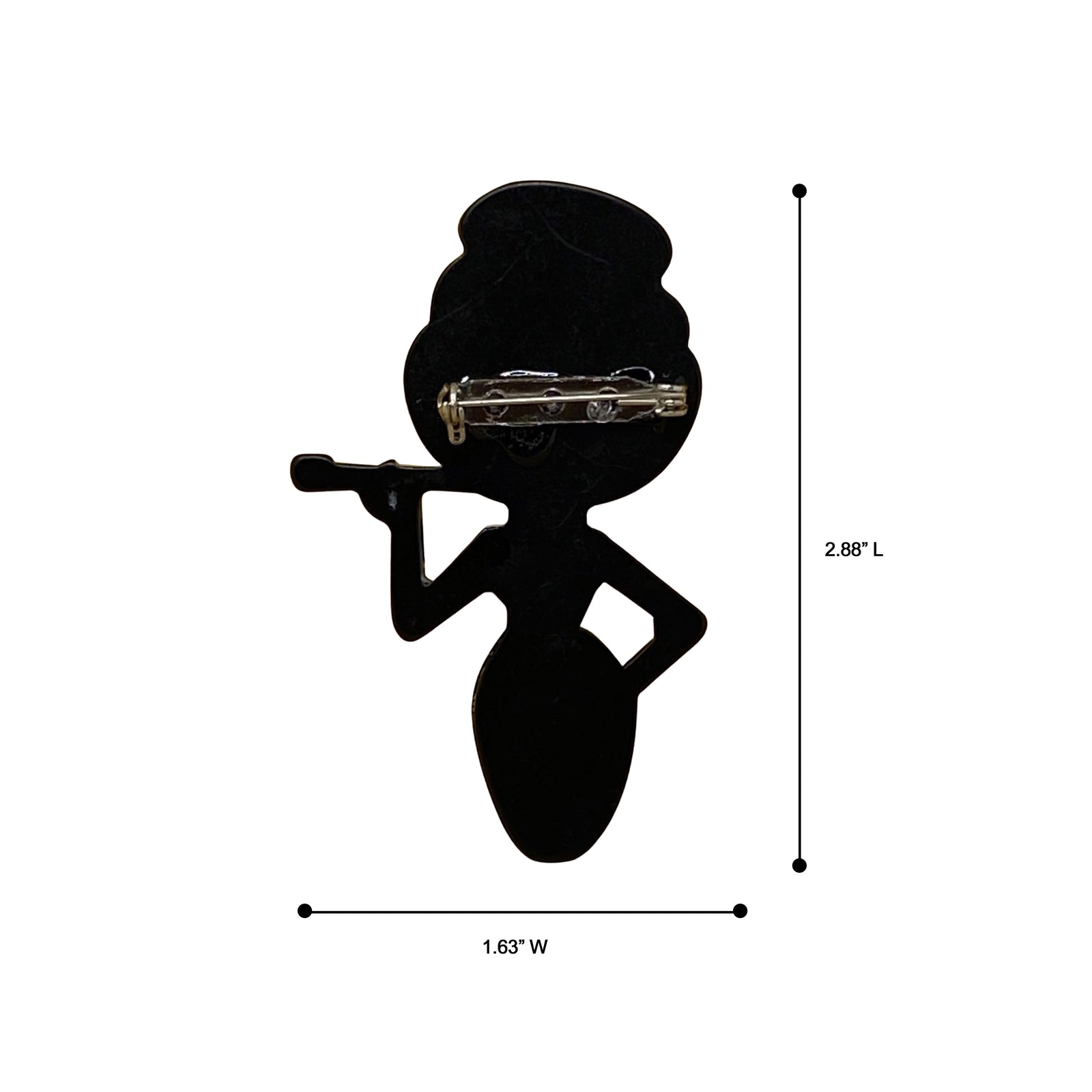 Wrapables Acrylic Fashion Brooch Pin for Sweaters, Coats, Scarves, and Bags