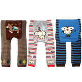 Wrapables Baby and Toddler Animal Leggings (Set of 3), 6 to 12 months, Musical Numbers