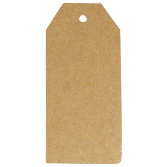 50 Gift Tags/Kraft Hang Tags with Free Cut Strings