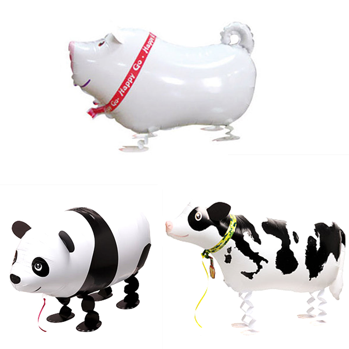 Wrapables Walking Animal Pet Balloons, Set of 3