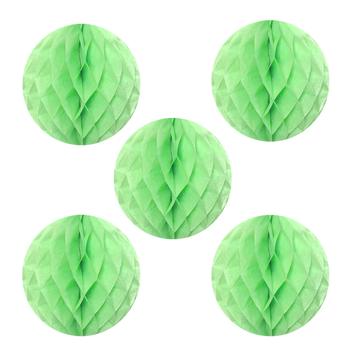 Wrapables 6" Set of 5 Tissue Honeycomb Ball Party Decorations