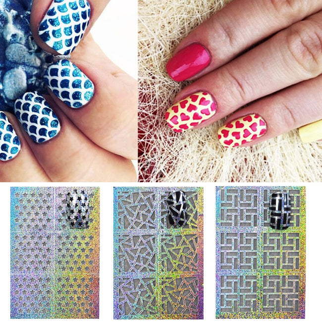Wrapables 24 Designs Holographic Manicure Nail Art