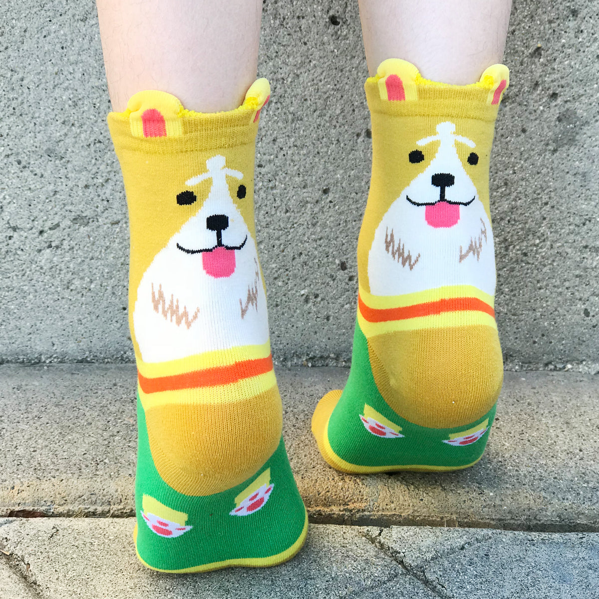 Wrapables Novelty Animal Print Crew Socks (Set of 5)