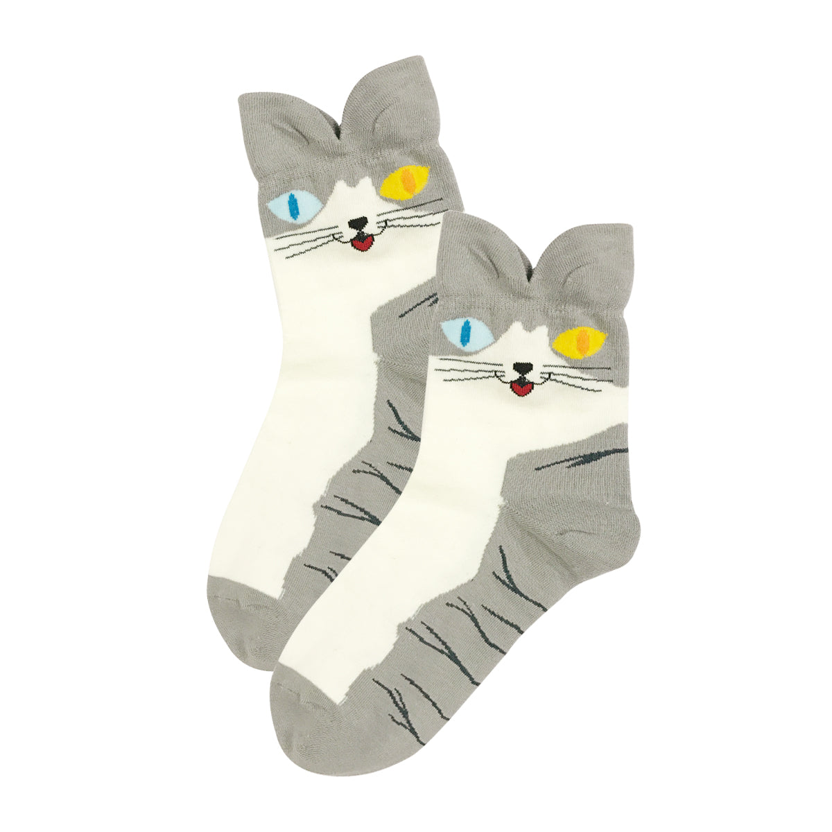 Wrapables Novelty Animal Print Crew Socks (Set of 5)