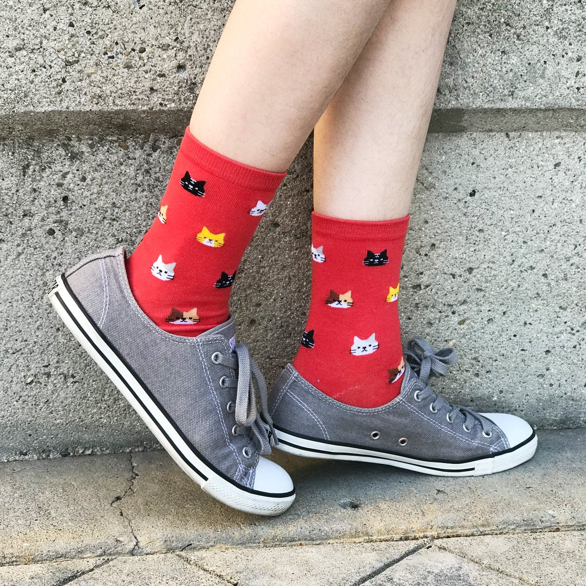 Wrapables Novelty Animal Print Crew Socks (Set of 5)