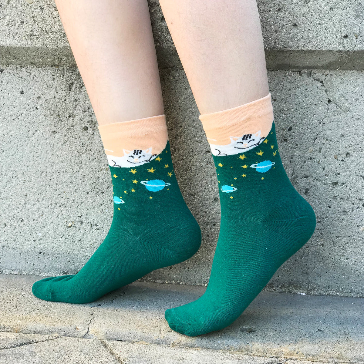 Wrapables Novelty Animal Print Crew Socks (Set of 5)