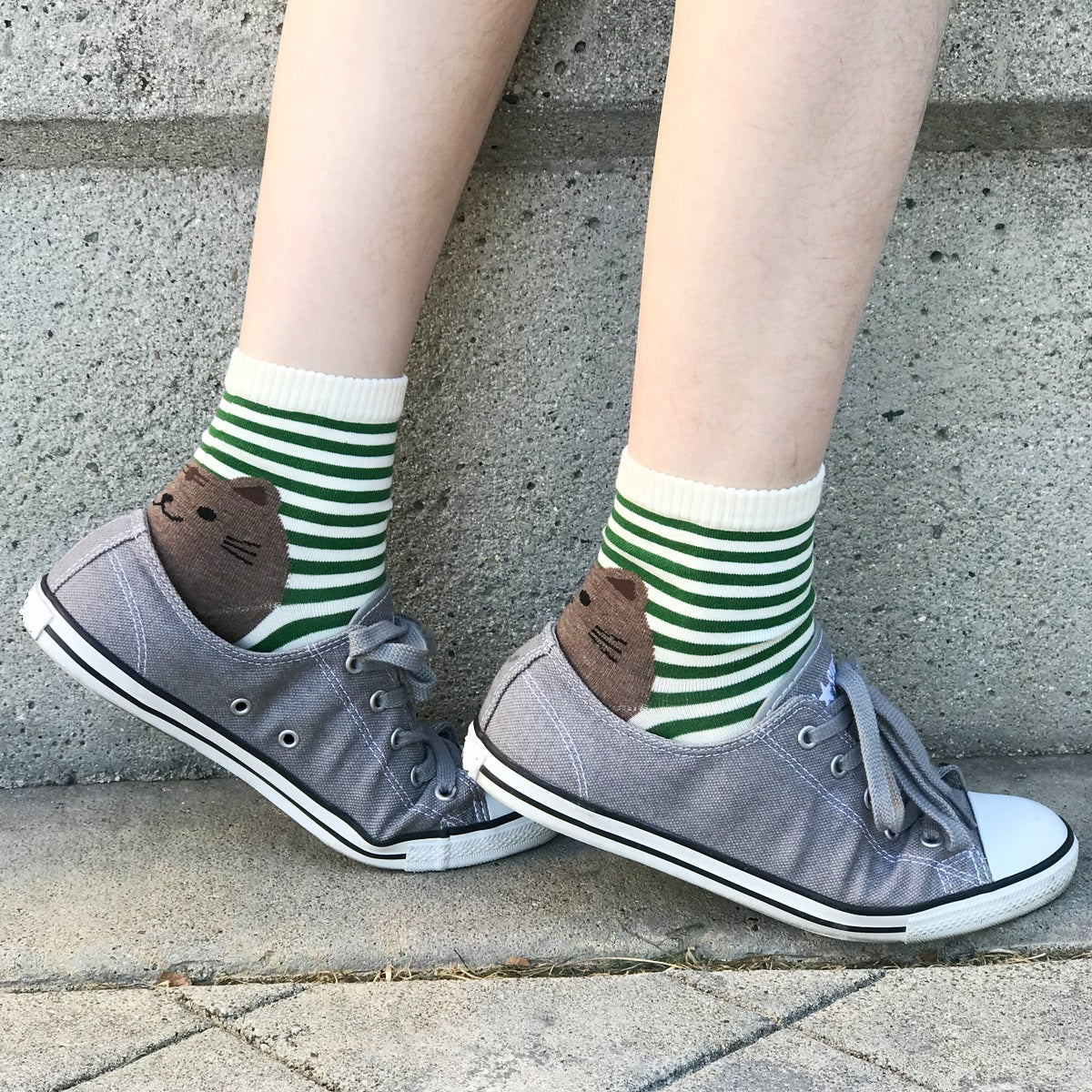 Wrapables Novelty Animal Print Crew Socks (Set of 5)