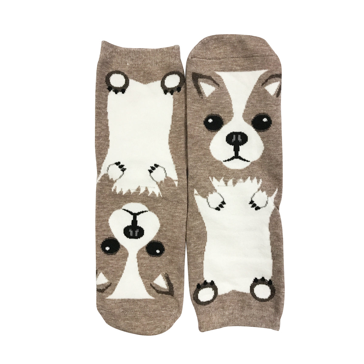 Wrapables Novelty Animal Print Crew Socks (Set of 5)