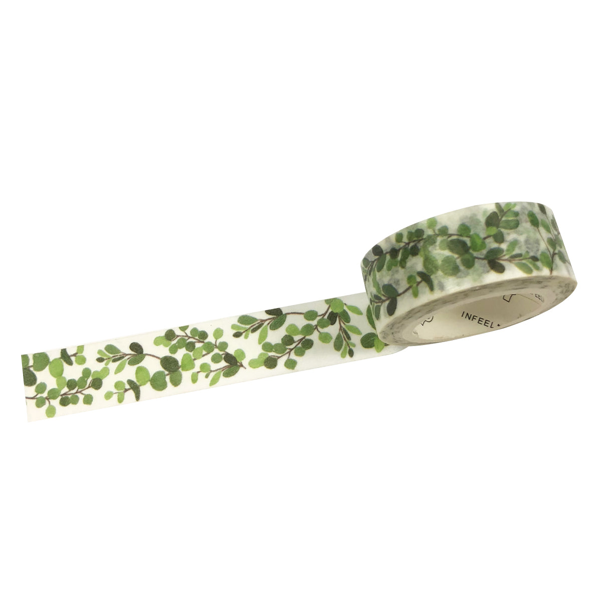 Wrapables Flowers and Greens Washi Masking Tape, 15mm x 7m