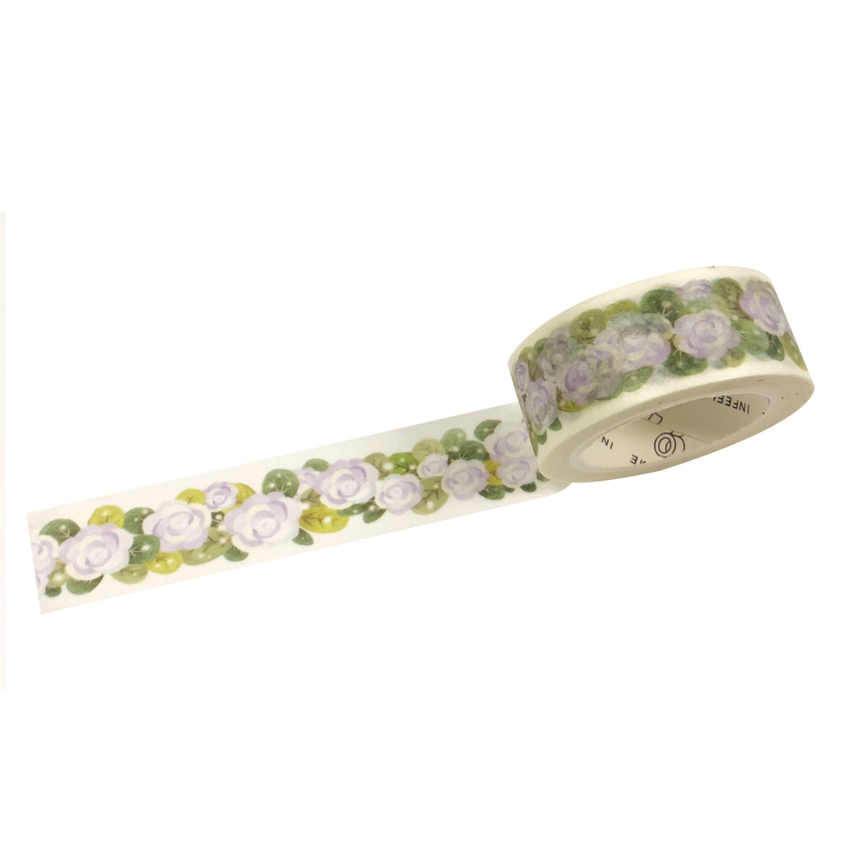 Wrapables Flowers and Greens Washi Masking Tape, 15mm x 7m