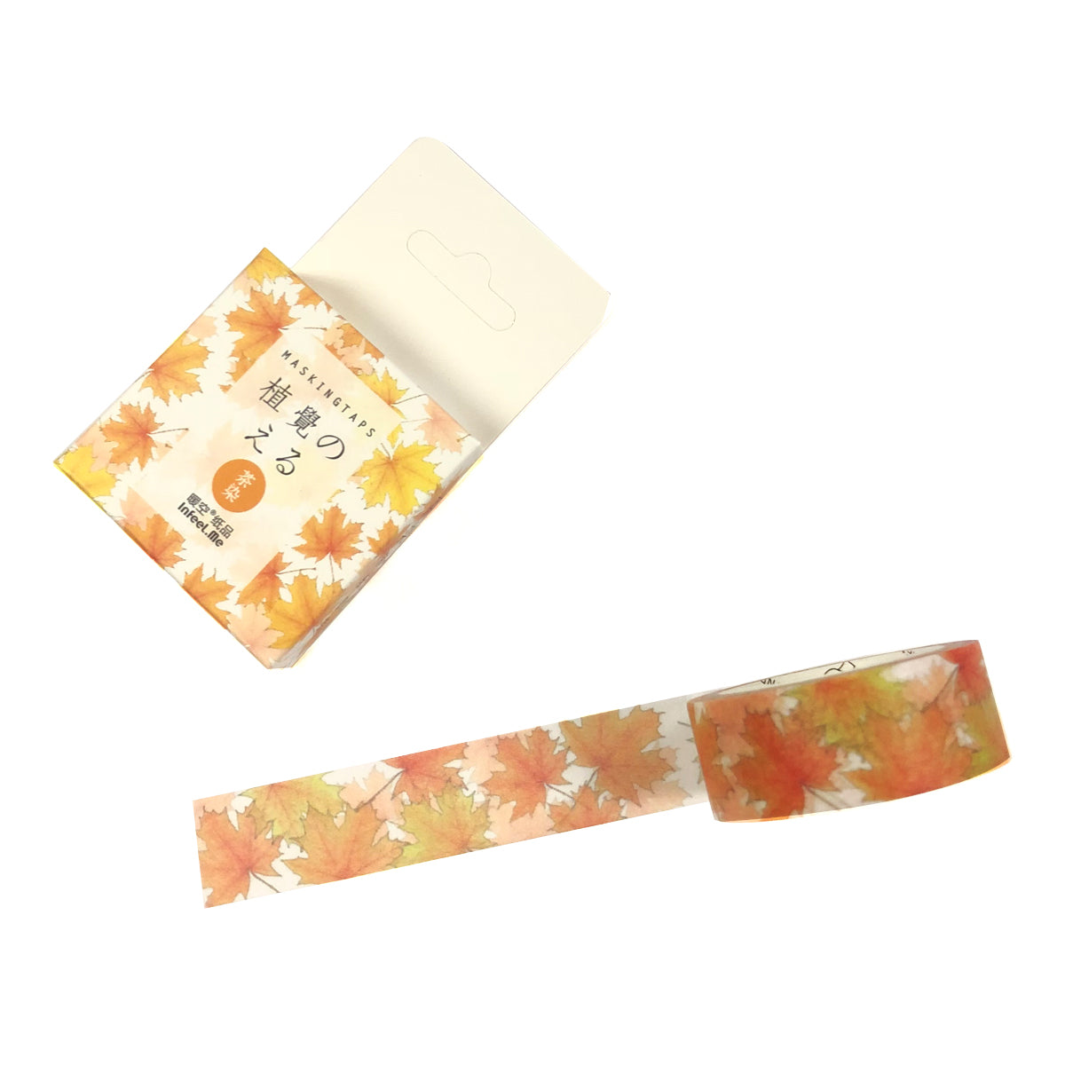 Wrapables Flowers and Greens Washi Masking Tape, 15mm x 7m