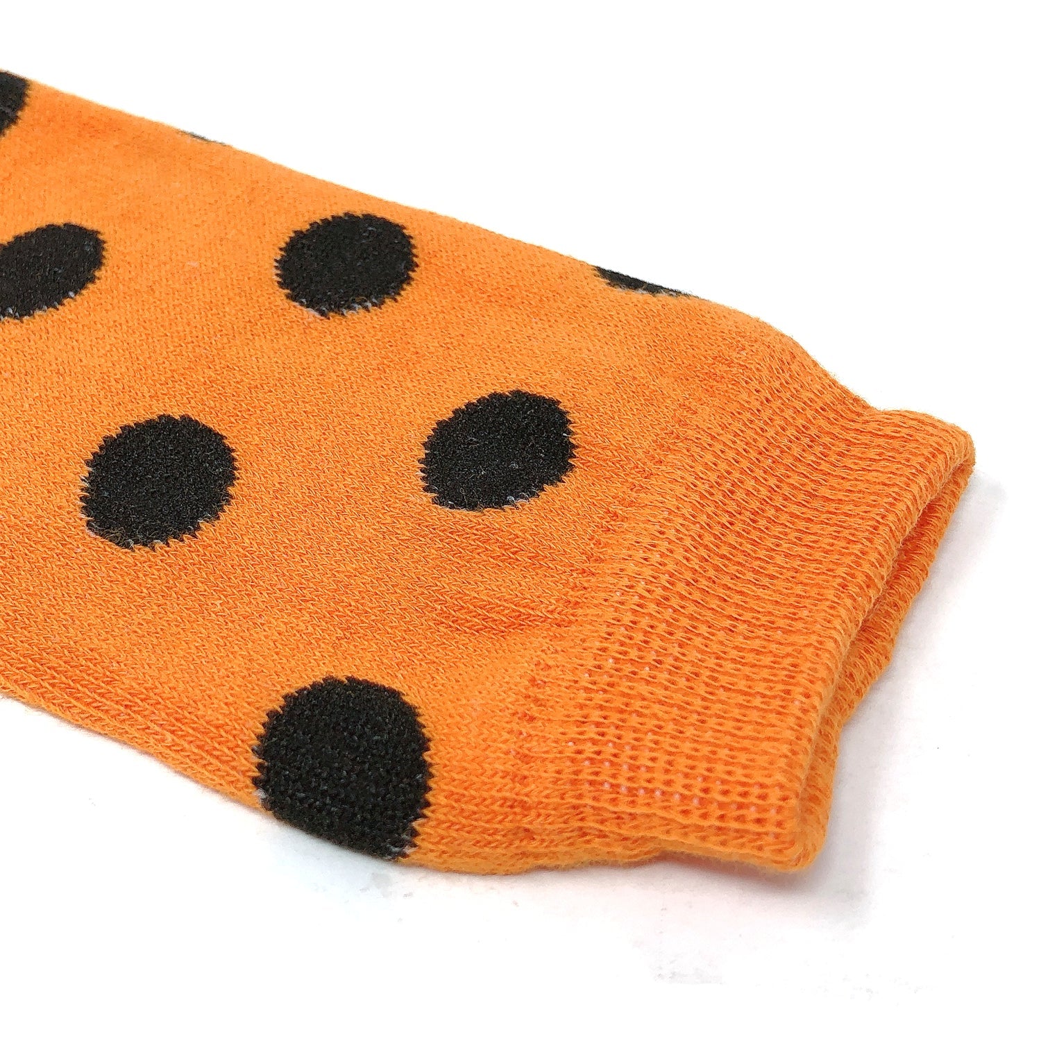 Wrapables Halloween Baby & Toddler Leg Warmers, Orange and Black Polka Dots