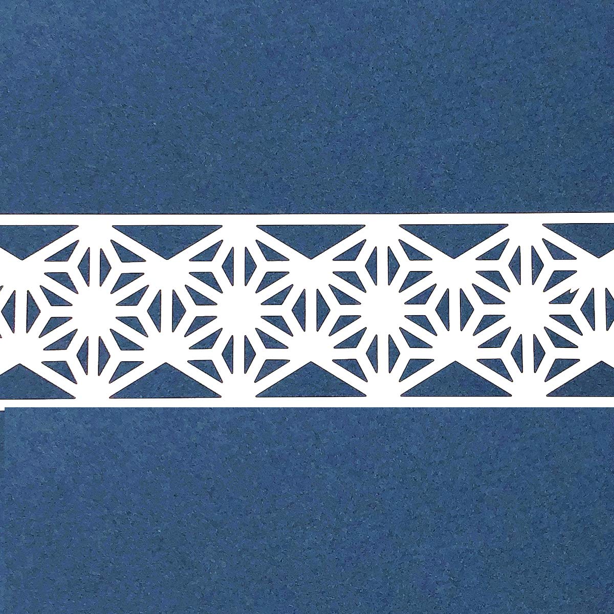 Wrapables Hollow Lace Pattern Masking Tape 2M Length Total (Set of 2), White Geometric