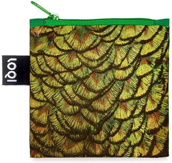 LOQI National Geographic Indian Peafowl Reusable Shopping Bag