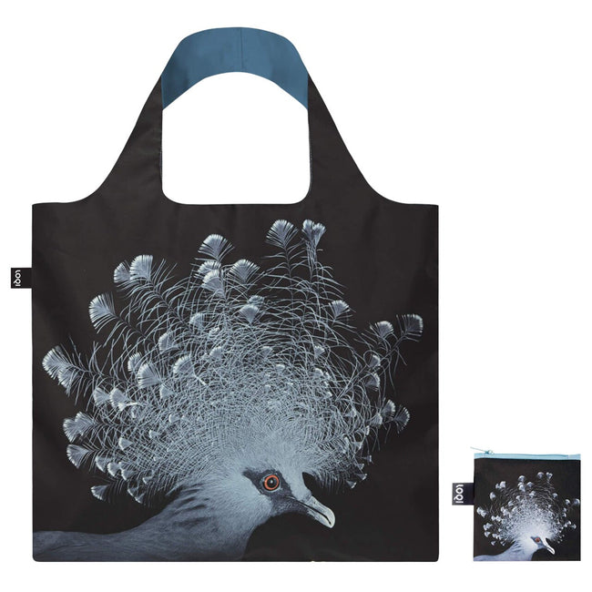LOQI National Geographic Crowned Pigeon Reusable Shopping Bag