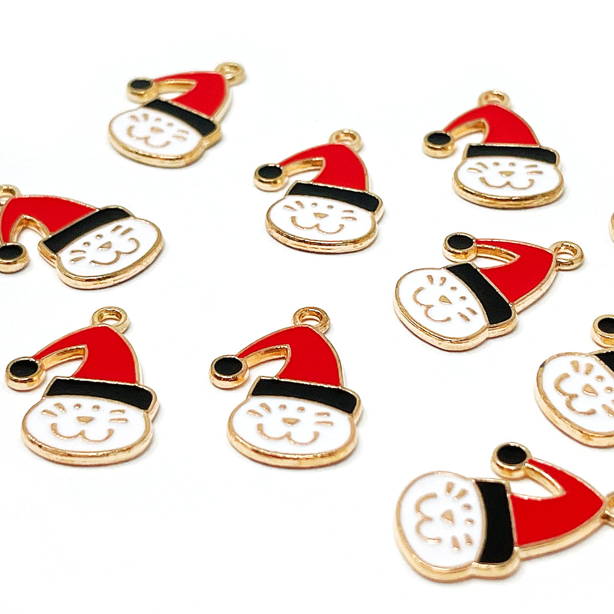 Wrapables Holiday Pendant Charms for Jewelry Making (Set of 10)