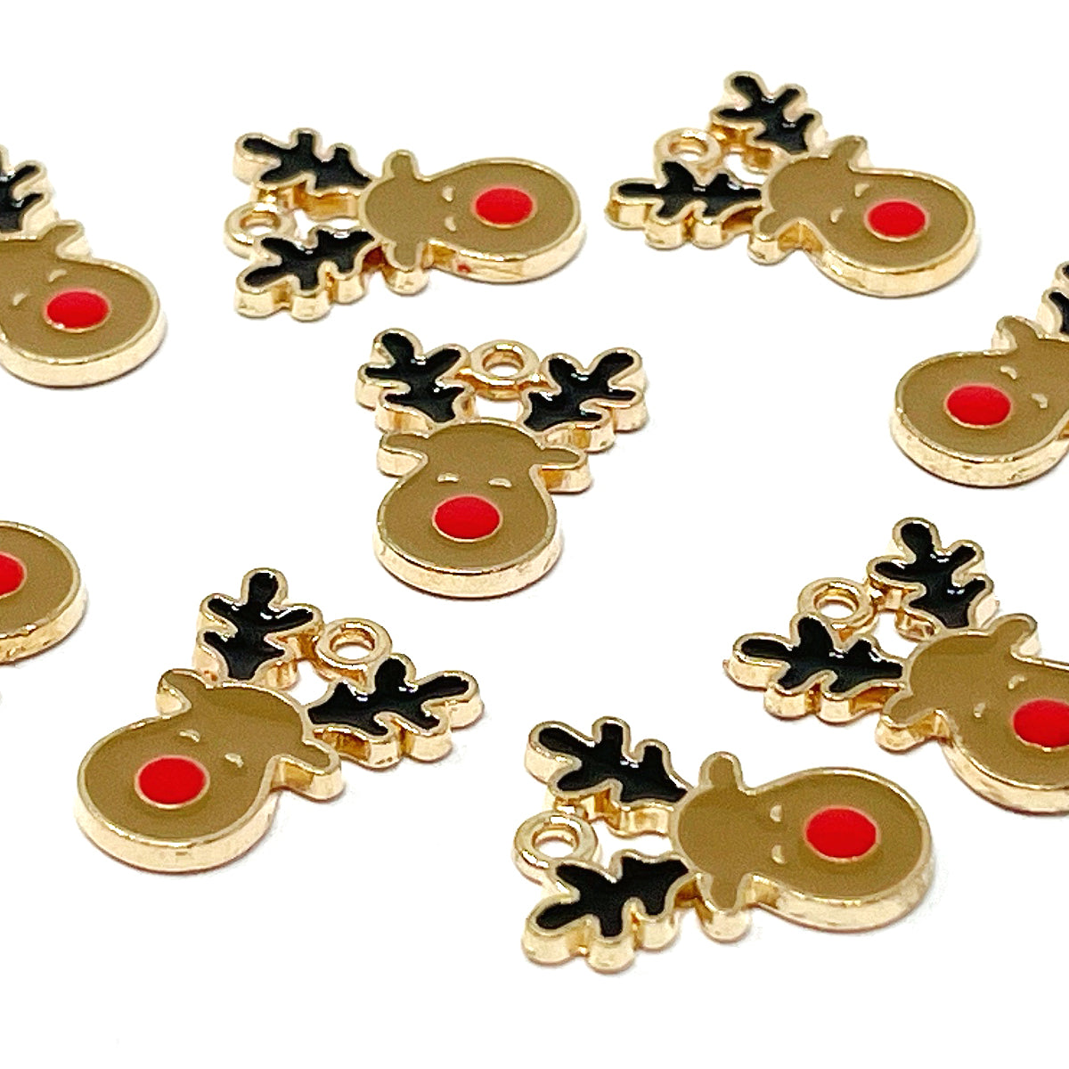 Wrapables Holiday Pendant Charms for Jewelry Making (Set of 10)