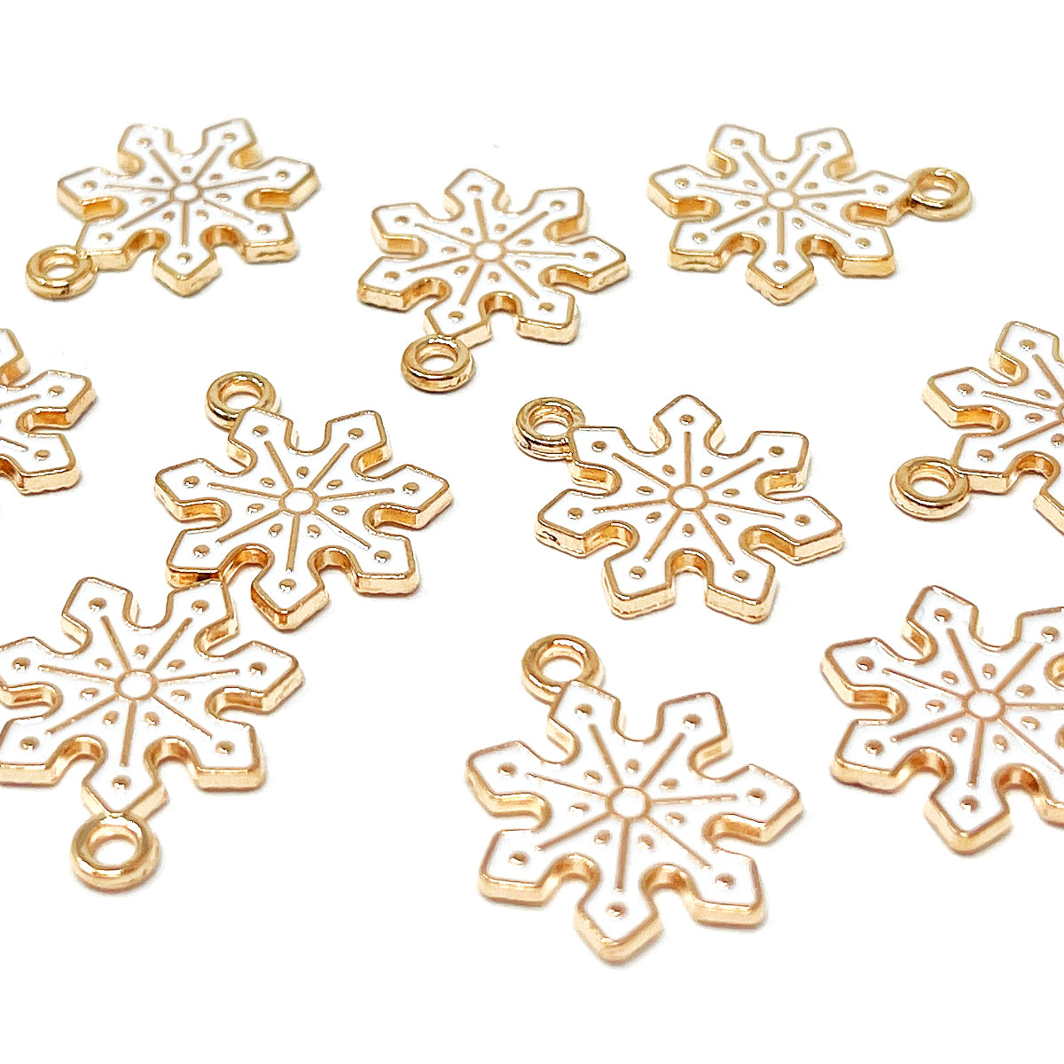 Wrapables Holiday Pendant Charms for Jewelry Making (Set of 10)