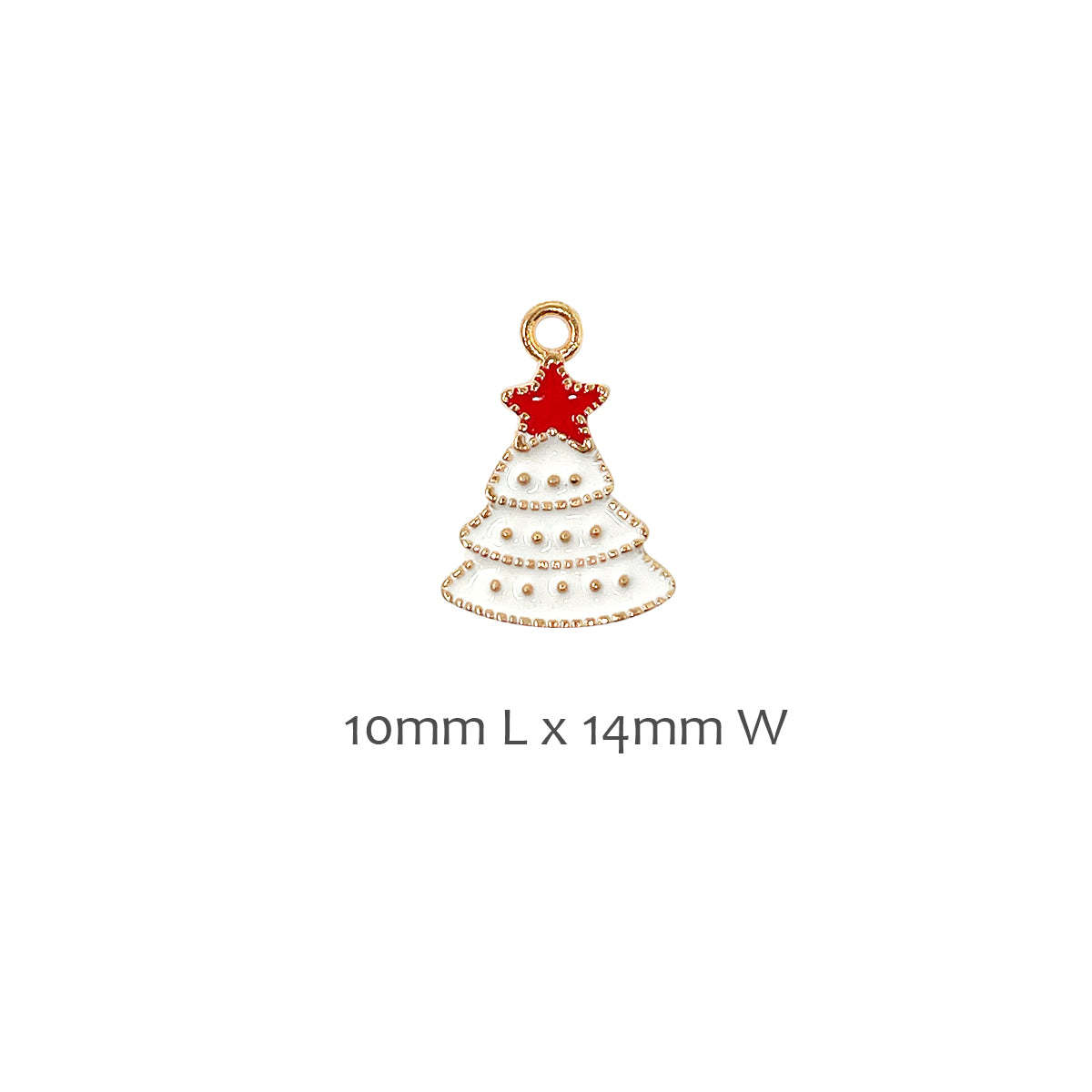Wrapables Holiday Pendant Charms for Jewelry Making (Set of 10)