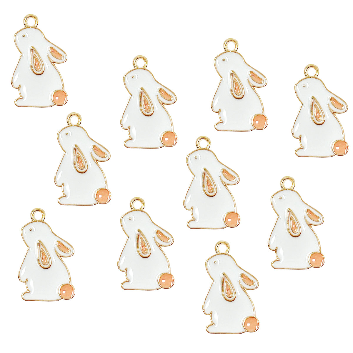 Wrapables Jewelry Charms for Jewelry Making Enamel Pendants (Set of 10)