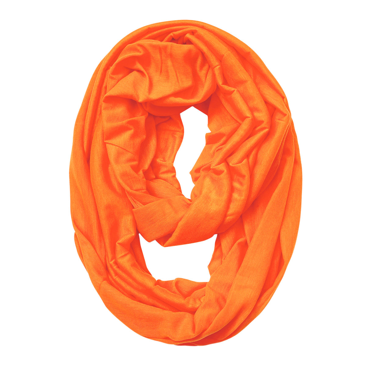 Wrapables Soft Jersey Knit Infinity Scarf, Halloween Costume Accessories, Orange