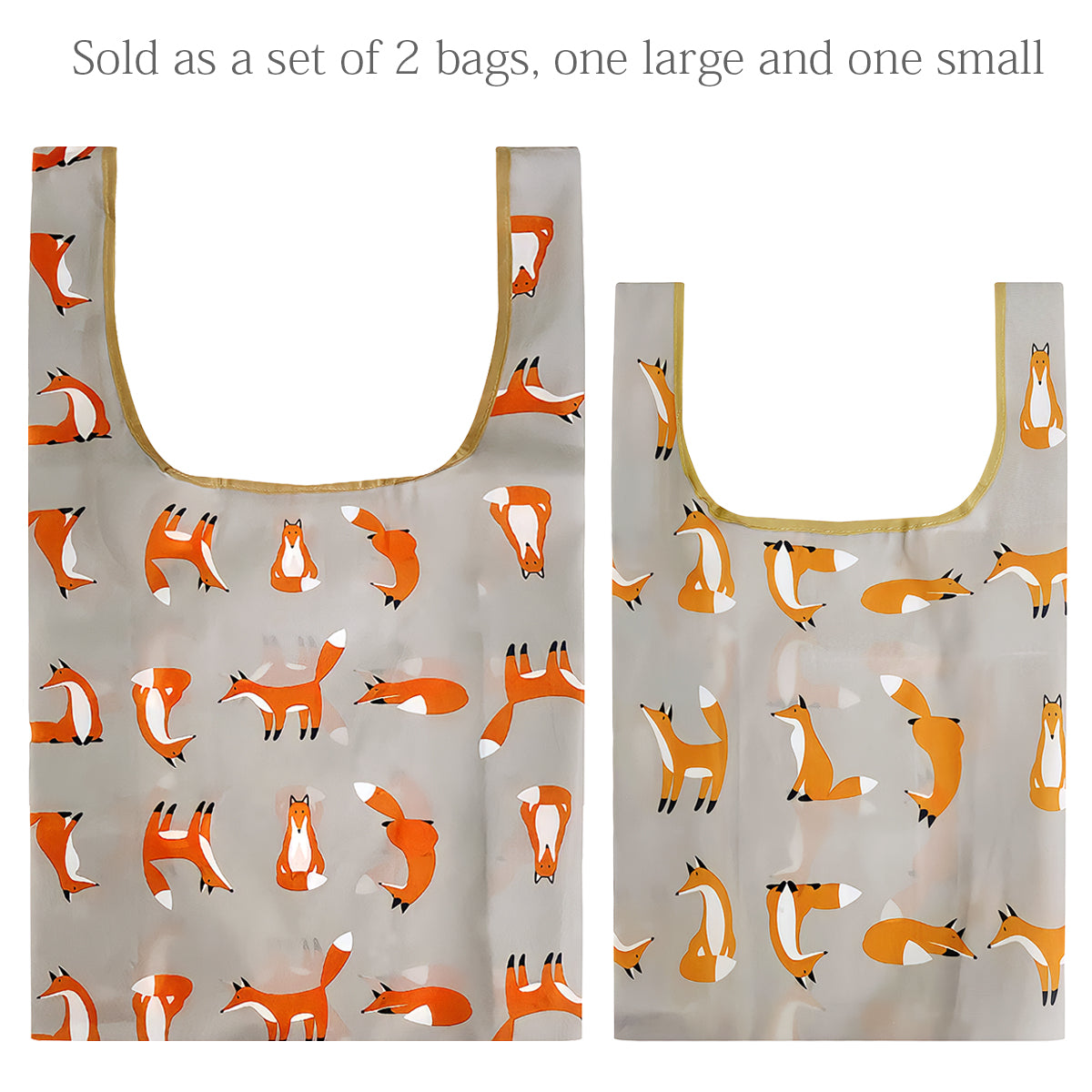 Wrapables JoliBag Nylon Reusable Grocery Bag, Set of 6