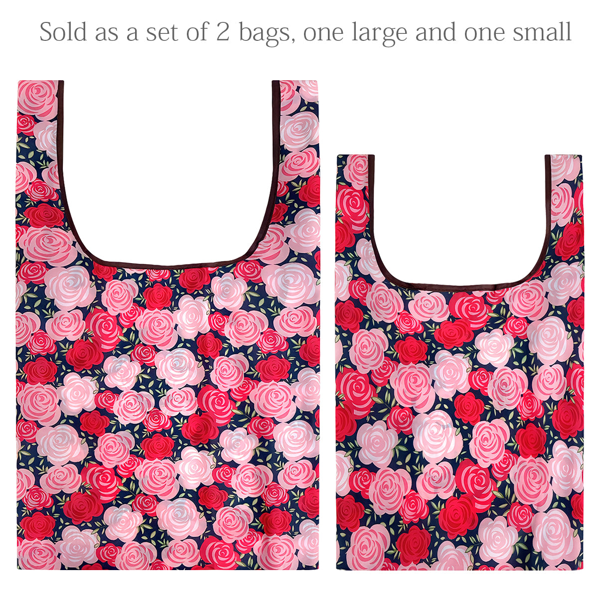 Wrapables JoliBag Nylon Reusable Grocery Bag, Set of 6