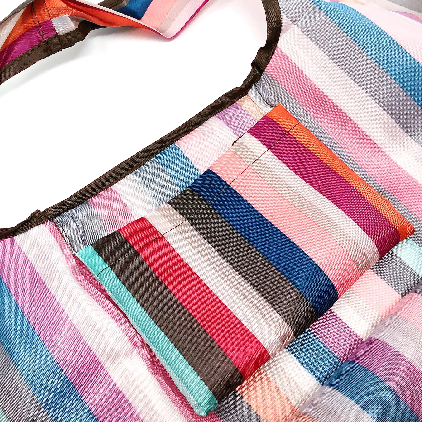 Wrapables Large & Small Foldable Tote Nylon Reusable Grocery Bags, Set of 2