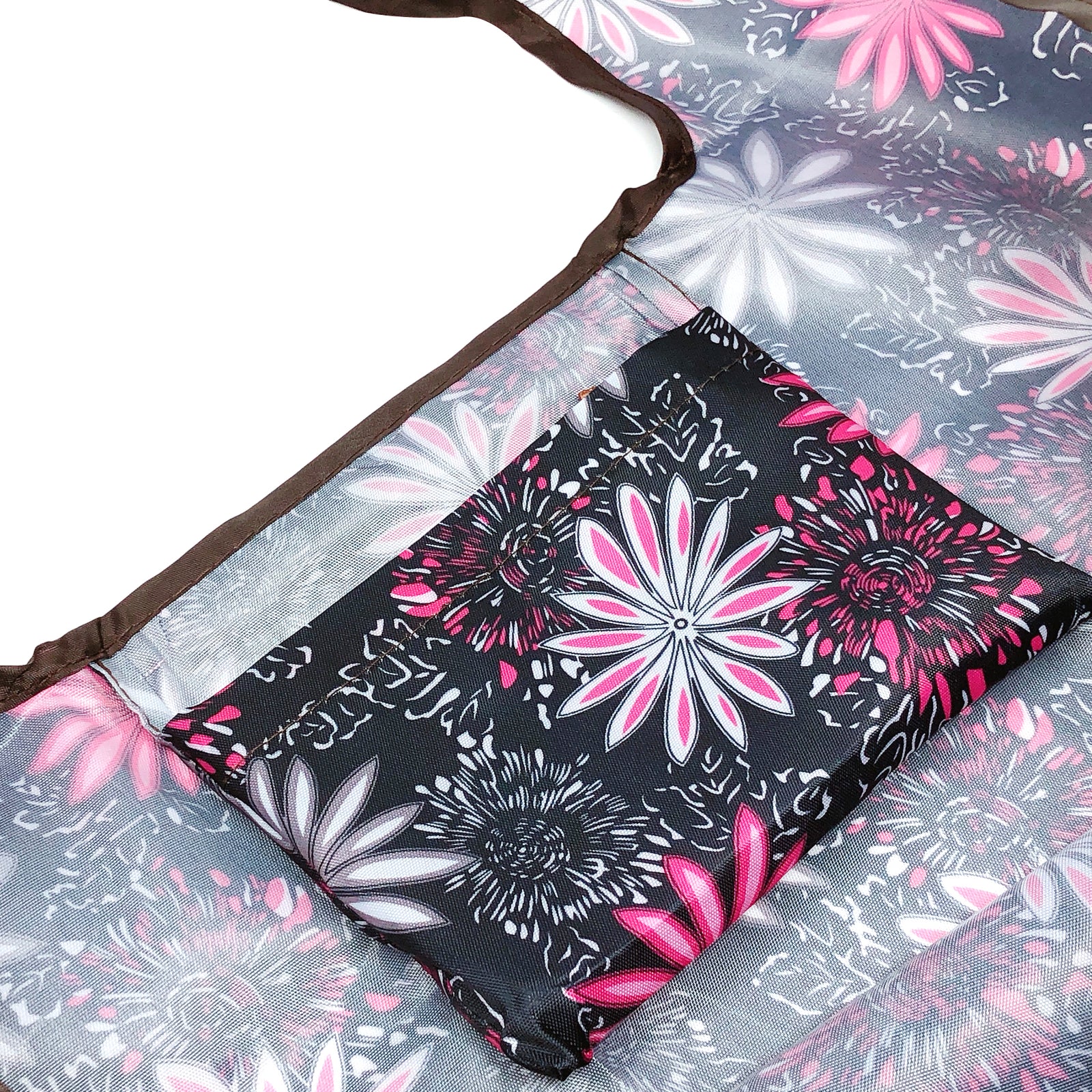 Wrapables Large & Small Foldable Tote Nylon Reusable Grocery Bags, Set of 2
