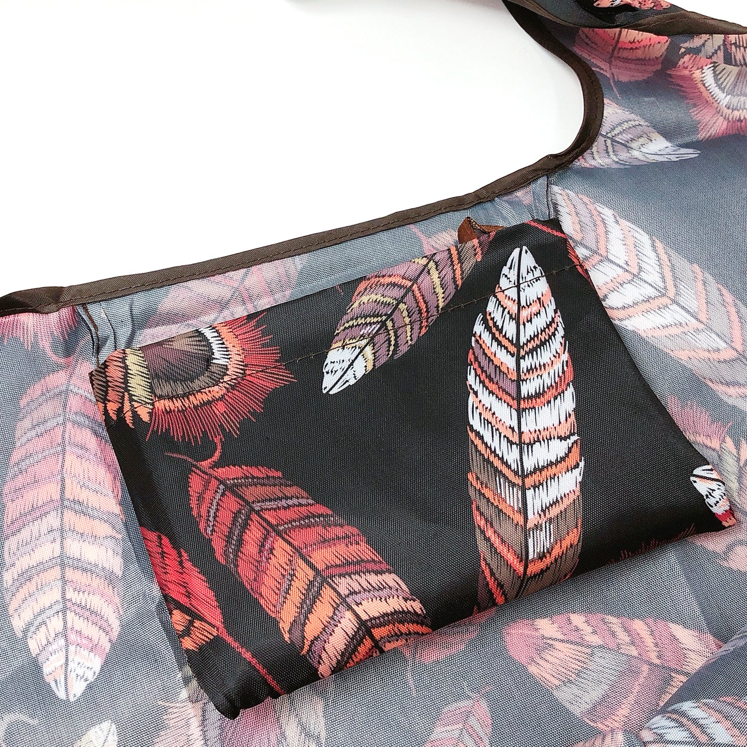 Wrapables Large & Small Foldable Tote Nylon Reusable Grocery Bags, Set of 2