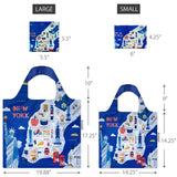 Wrapables Large & Small Allybag Foldable & Lightweight Reusable Grocery Bags (Set of 2)