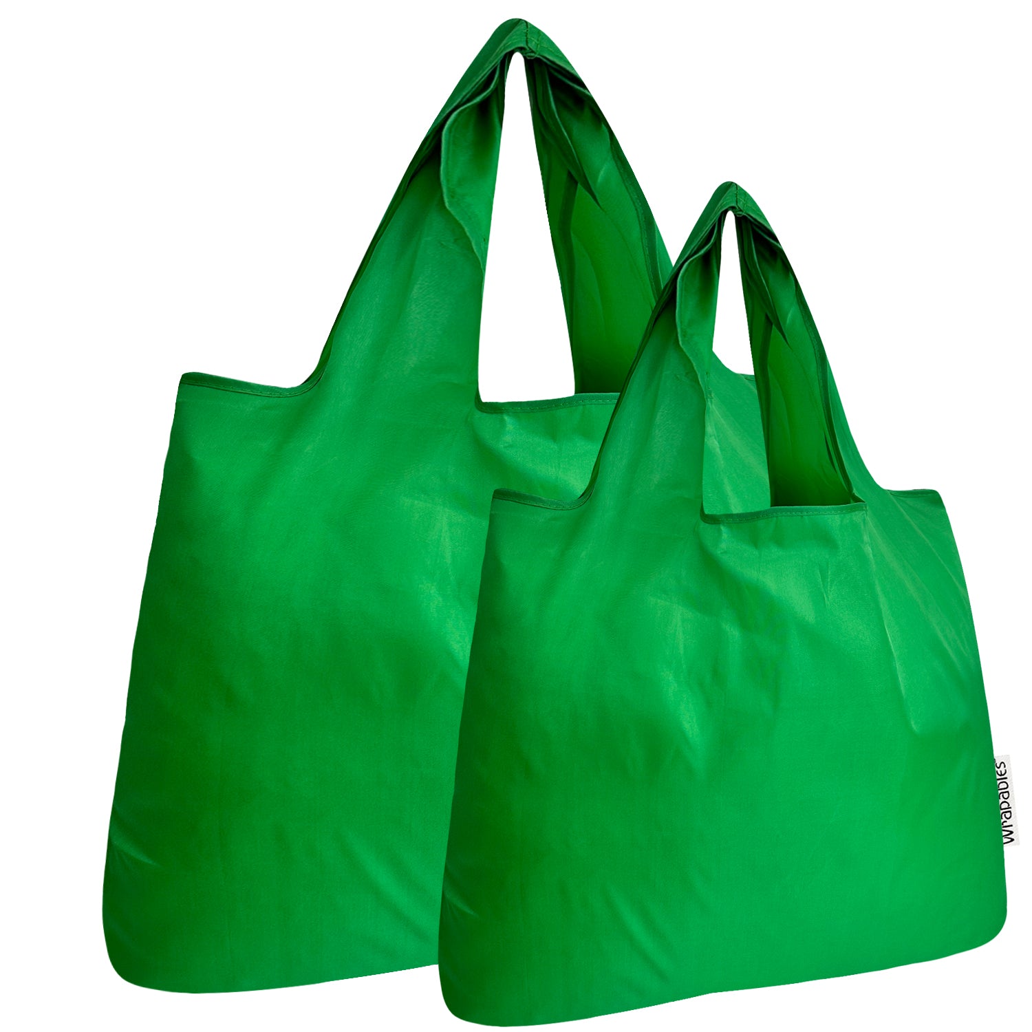 Wrapables Large & Small Foldable Tote Nylon Reusable Grocery Bags, Set of 2