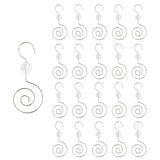 Wrapables Stainless Steel Christmas Tree Ornament Hooks with Beads for Hanging Decorations (Set of 20)