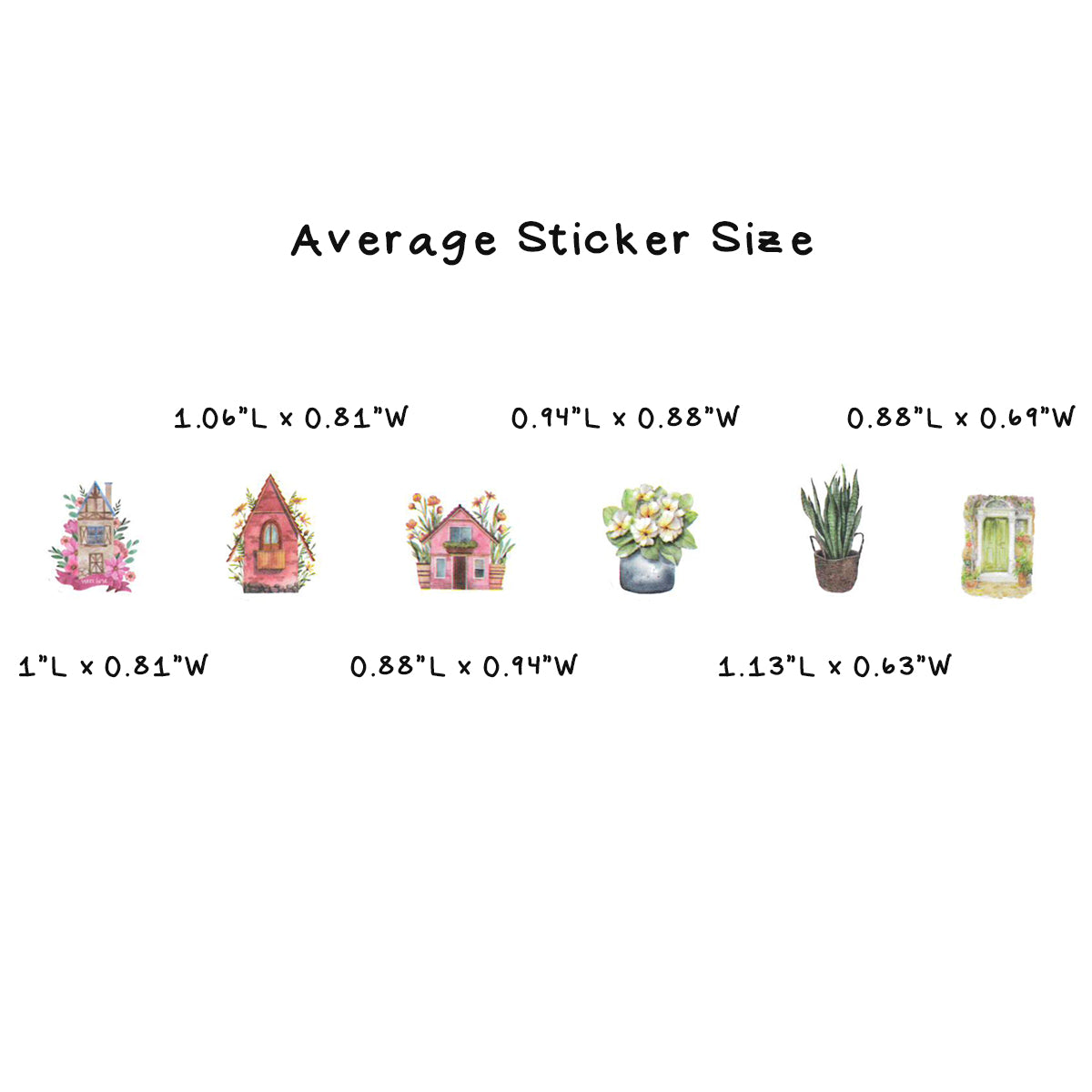 Wrapables 3 Rolls Decorative Washi Tape Stickers for Scrapbooking, Stationery, Diary, Card Making (300 pcs)