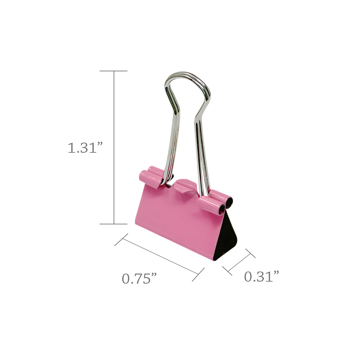 Wrapables Multicolor Binder Clips for Office, Paper Clamps, Paper Clips