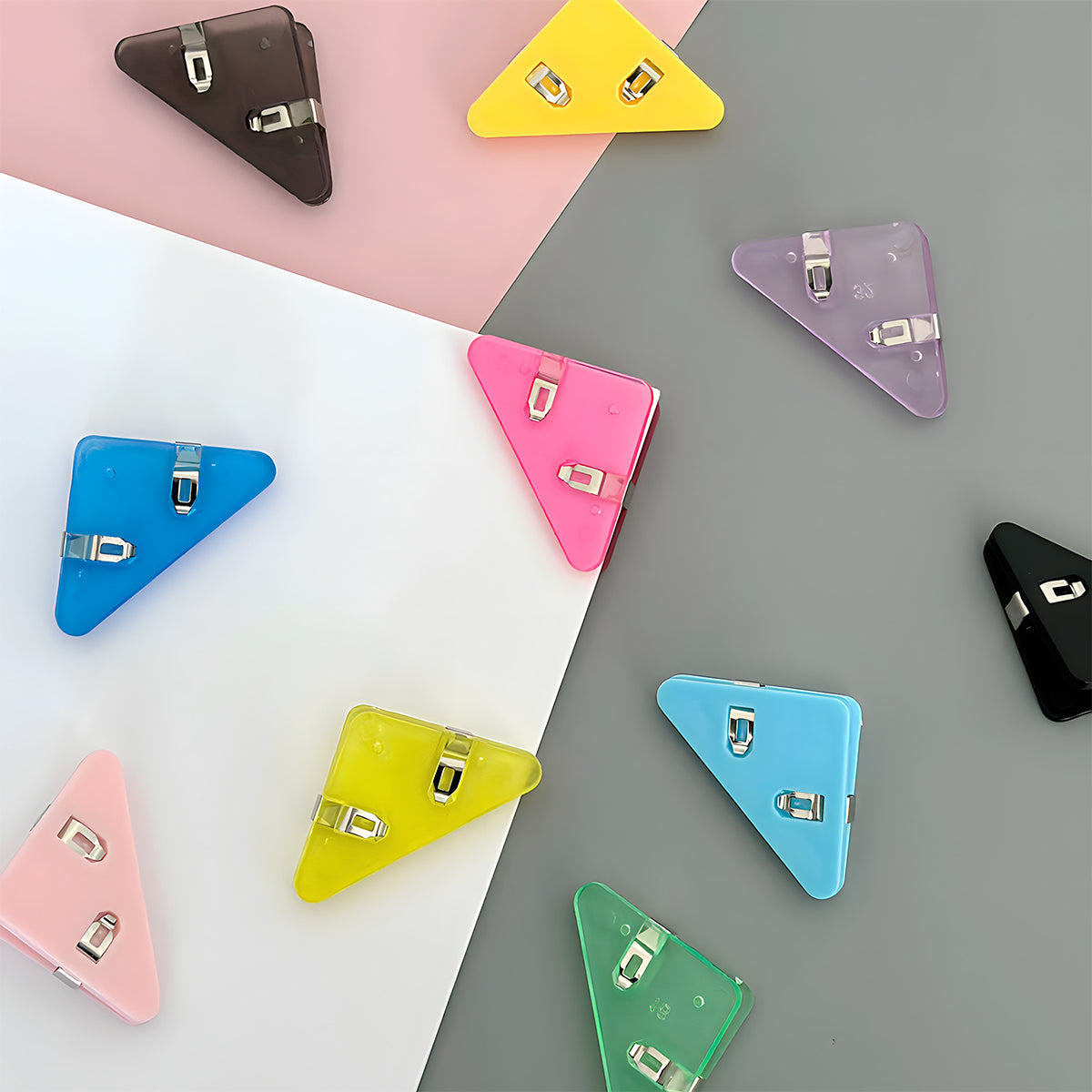 Wrapables Corner Clips to Prevent Pages From Curling, Page Markers, Paper Clips (Set of 20)