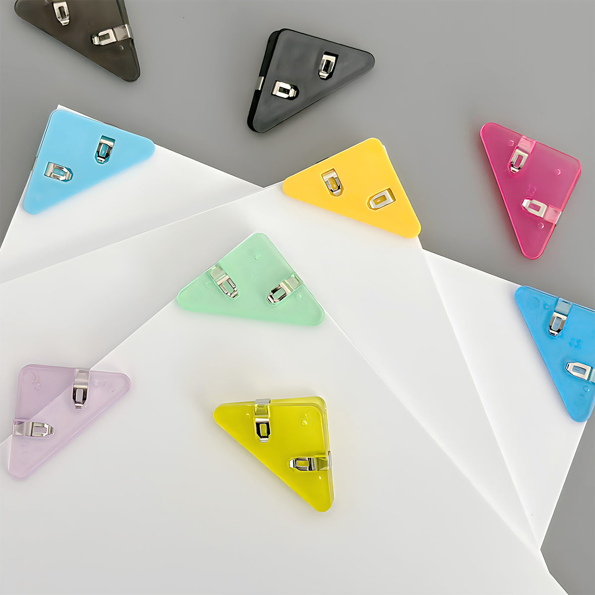 Wrapables Corner Clips to Prevent Pages From Curling, Page Markers, Paper Clips (Set of 20)