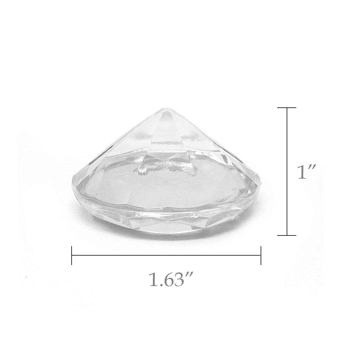 Wrapables Acrylic Diamond Place Card Holders for Wedding, Parties, Holidays, Special Events Table Decor (12pcs)