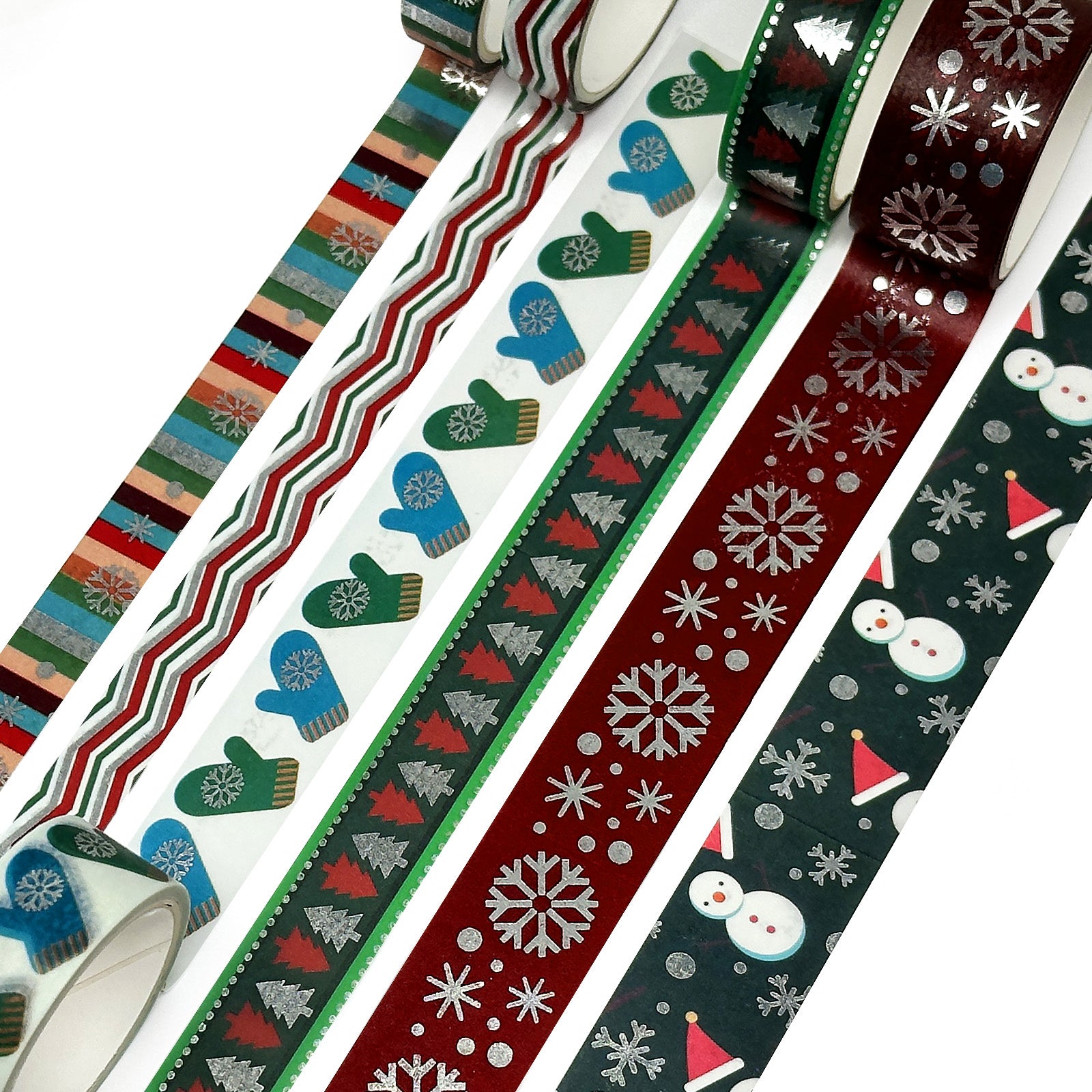 Wrapables Winter Season Washi Set for Arts & Crafts, Scrapbooking, Stationery, Diary
