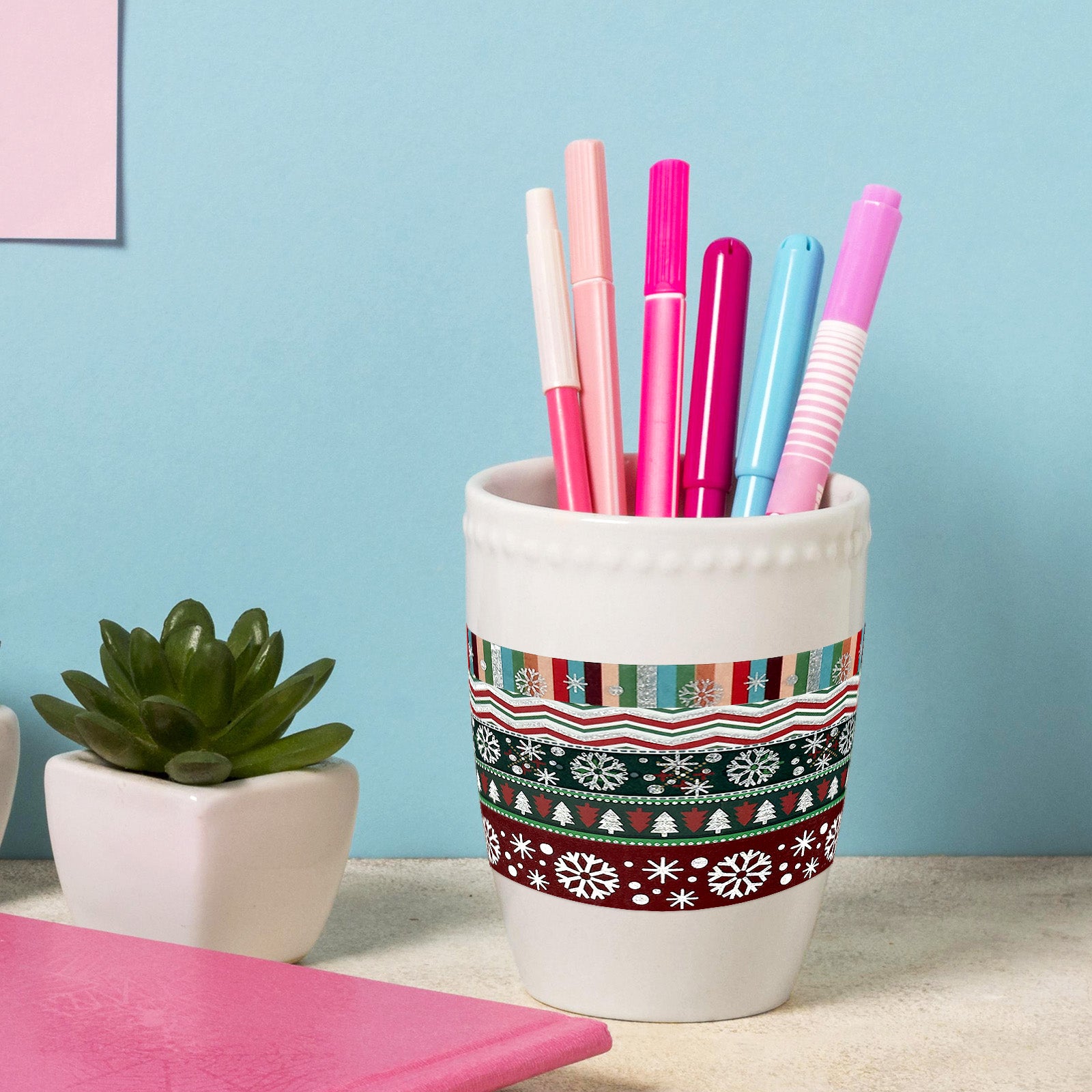Wrapables Winter Season Washi Set for Arts & Crafts, Scrapbooking, Stationery, Diary