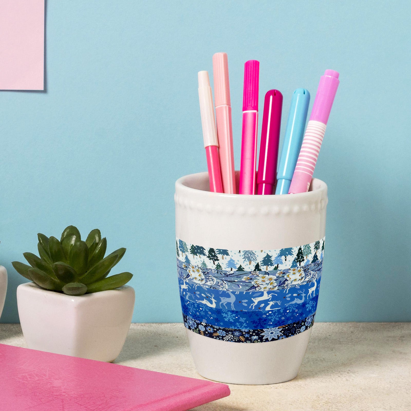 Wrapables Winter Season Washi Set for Arts & Crafts, Scrapbooking, Stationery, Diary