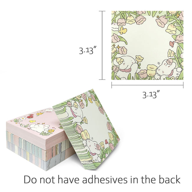 Wrapables Spring Garden Memo Note Pads (Set of 4)