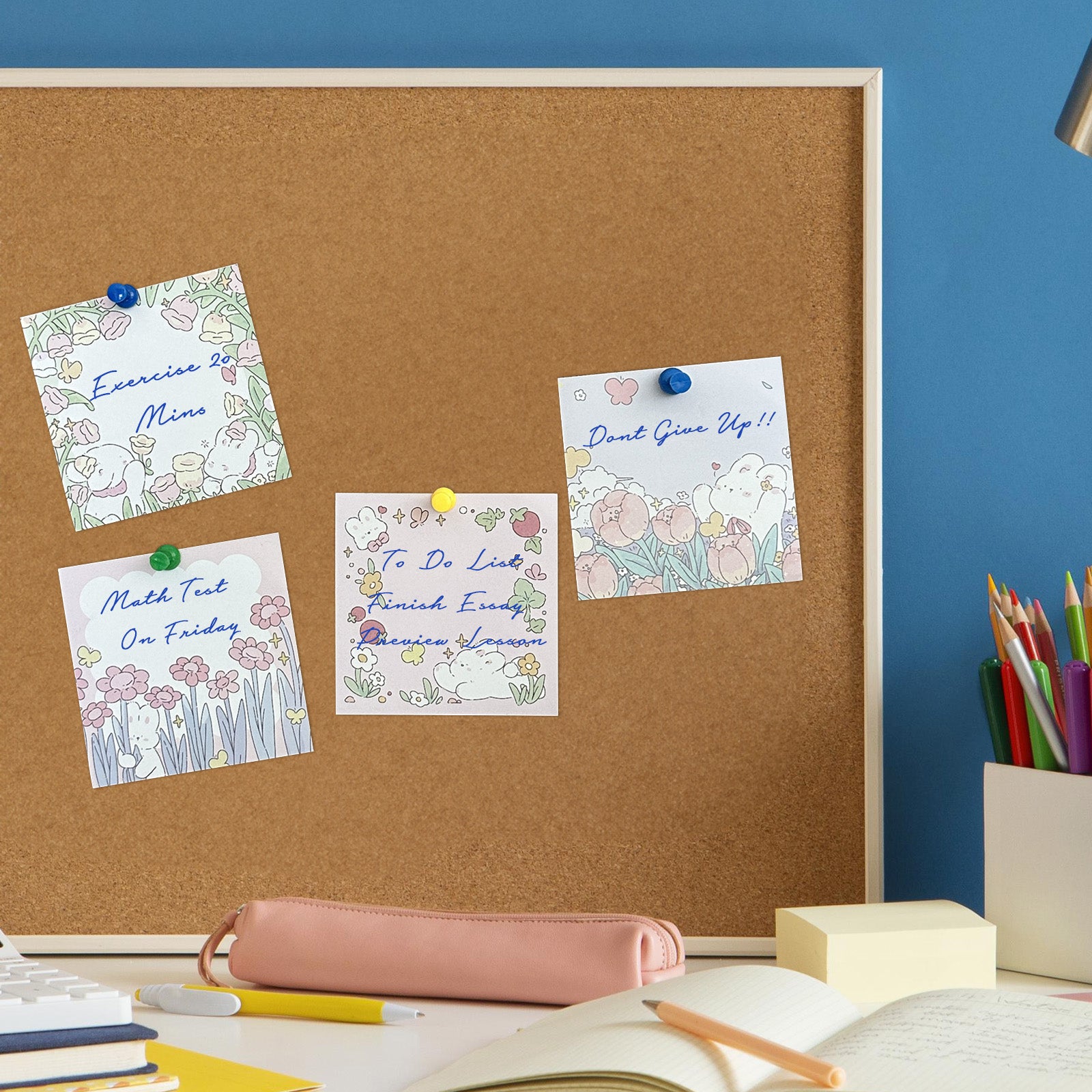 Wrapables Spring Garden Memo Note Pads (Set of 4)