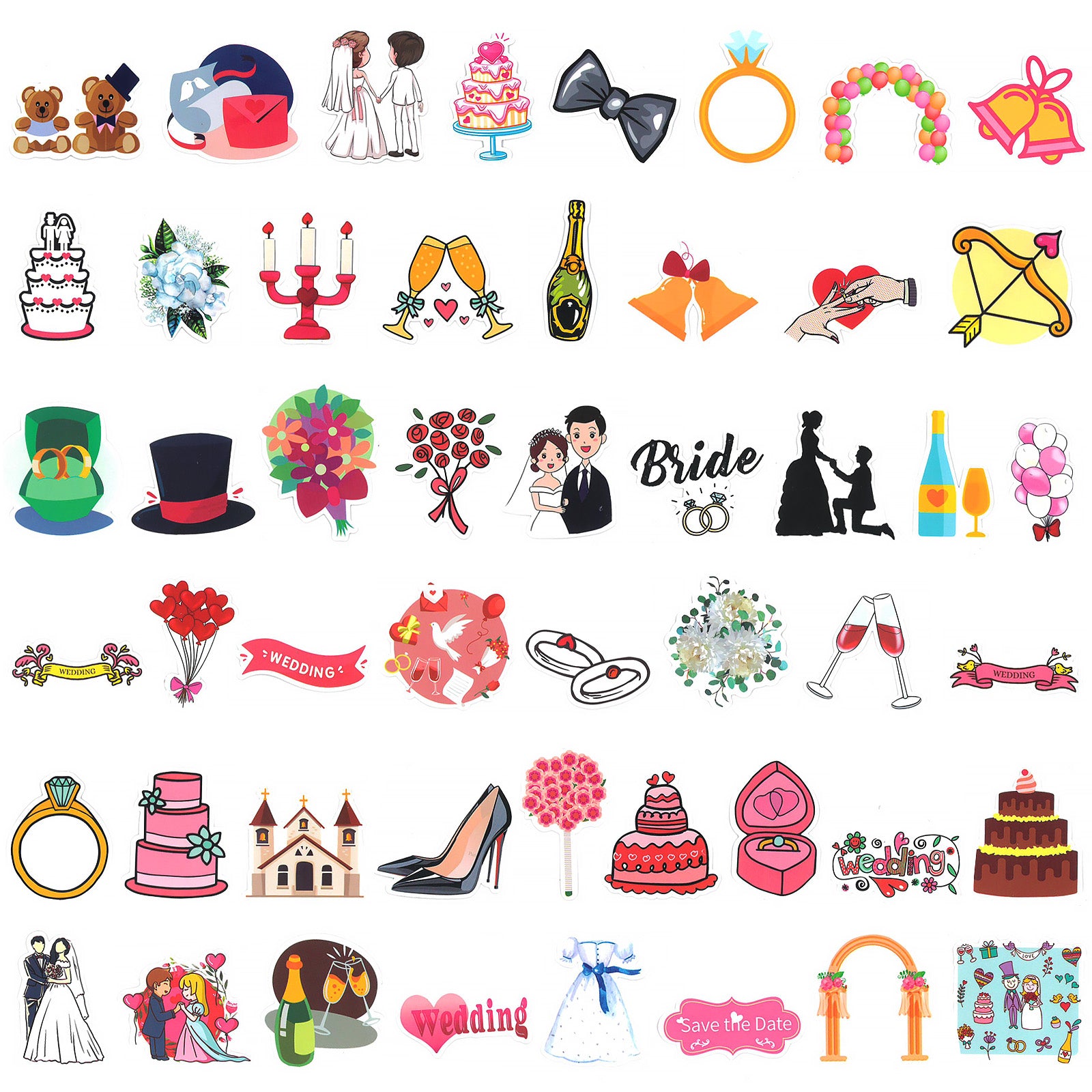 Wrapables Waterproof Vinyl Stickers for Water Bottles, Laptop, Phones, Skateboards, Decals for Teens