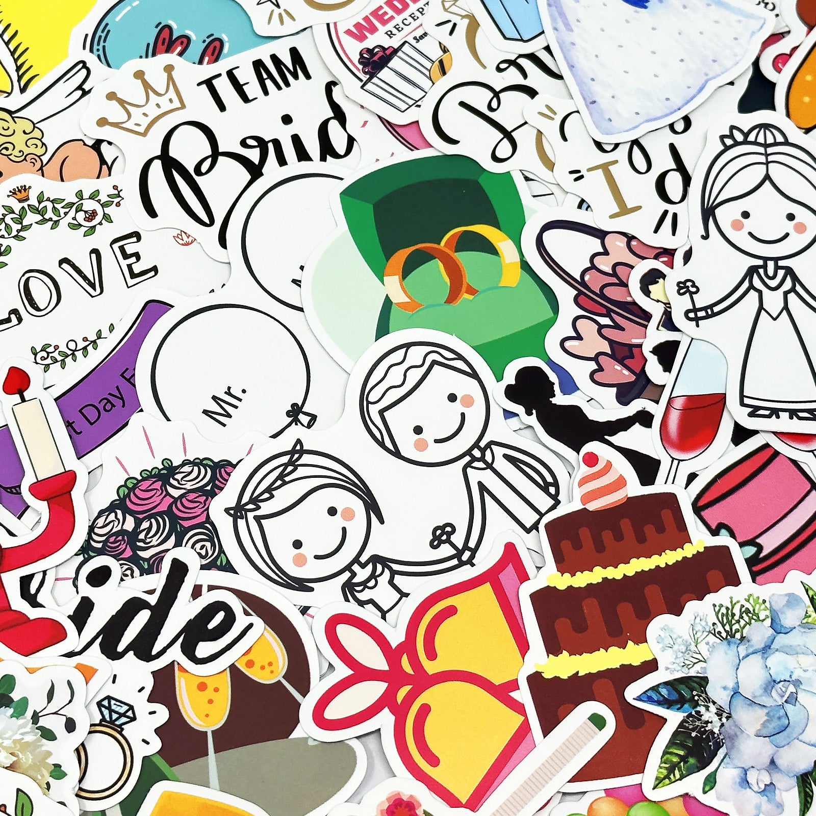 Wrapables Waterproof Vinyl Stickers for Water Bottles, Laptop, Phones, Skateboards, Decals for Teens